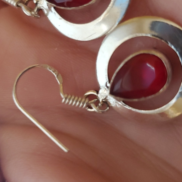 New Mexican Laguna Agate & Red Onyx Jewelry Set - Picture 10 of 10